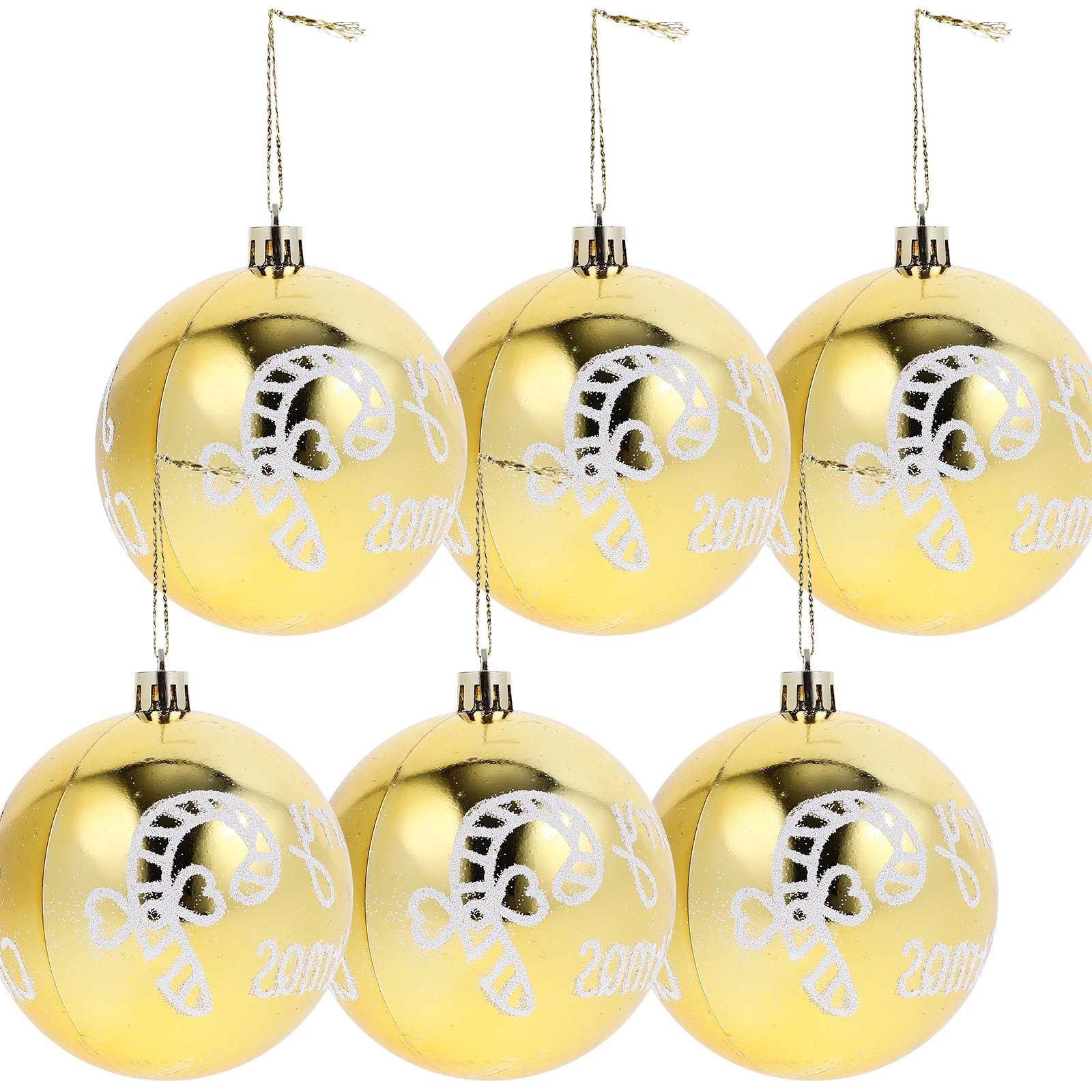 

6 Pcs Christmas Ball Pendant Ornaments for Home Decoration Tree Hanging Decorations