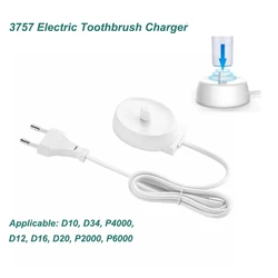 Zamiennik do Braun Oral B serii 3709 3728 D12 D16 D20 Pro3000 do elektrycznej szczoteczki do zębów ładowarka do ładowania na stojąco Adapter wtyczka zasilania ue