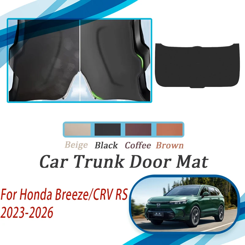 Car Tailgate Pads For Honda CR-V CRV Breeze RS 2023~2026 Scratch Resistant Carpet Trunk Door Cover Leather Mats Auto Acesssories