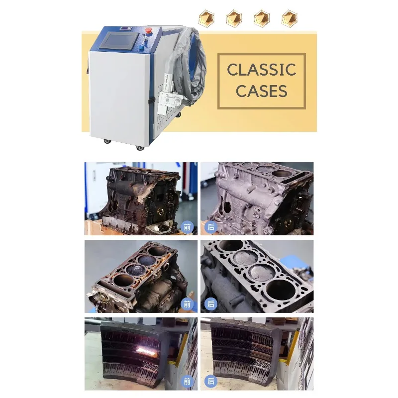 1500W Portable Handheld Laser Cleaner Rust Paint Stripping Device For Metal Stainless Steel Automobile Repair Industrial TooI