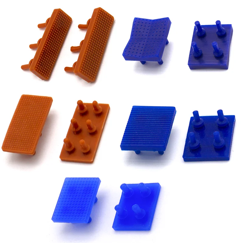10Pairs Parallel Gripper Jaw for 10D/16D/20D/25D Pneumatic Finger Cylinder Widened Clamp  with Silicone Pads