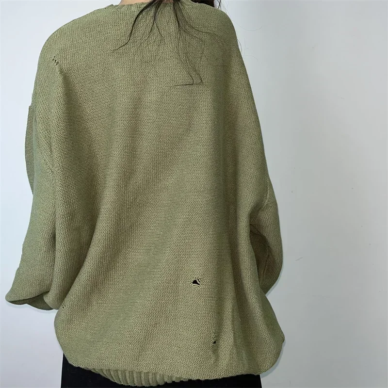 KAPITAL Hirata فضفاض الصليب المطبوعة سترة الخريف الشتاء مترهل متماسكة قمة الموضة محبوك الصوف مزيج البلوز للرجال والنساء