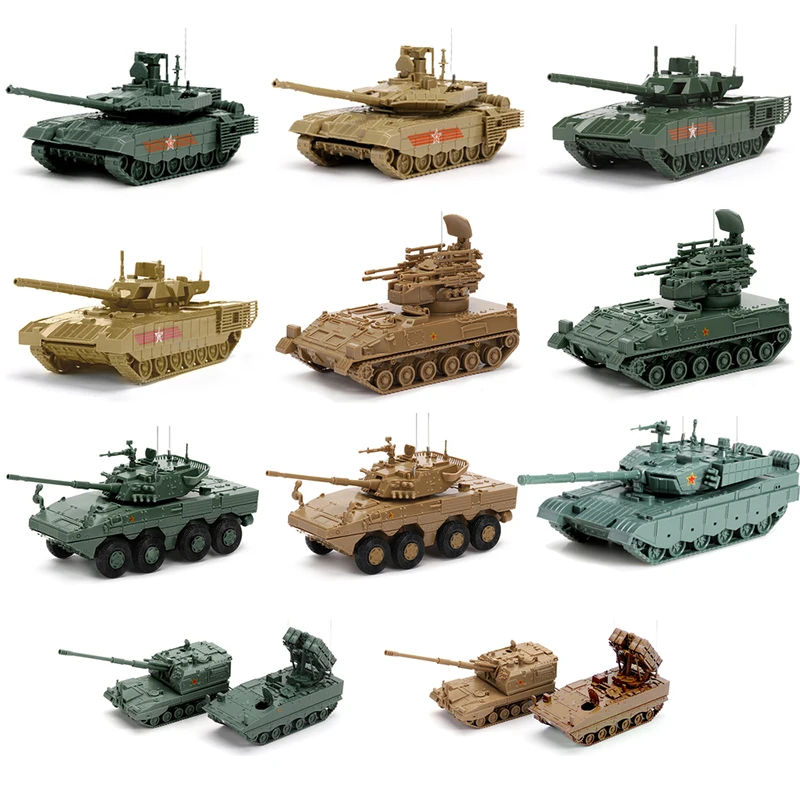 1/72 Russian Army T-14 Armata T90MS Main Battle Tank Assembly Military Model Puzzle ZTL11 Armoured Vehicle Truck Building Toys