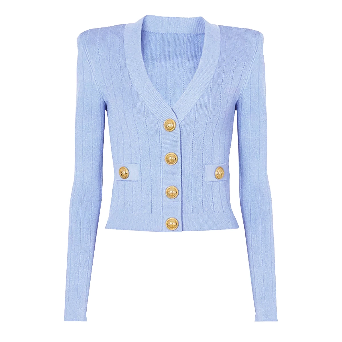 Spot Spring 2024 New Women's Fashion Classic High Quality Versatile Jacket Jacket Knitted Sweater Cardigan