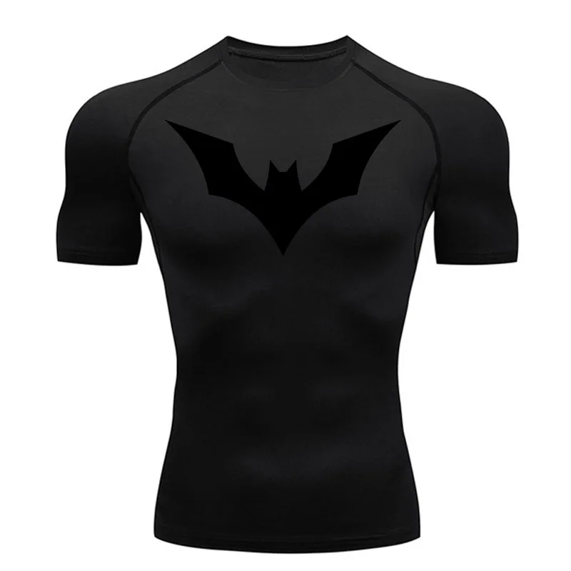 

Compression Shirt Men Short Sleeve Summer T-Shirt Sports Quick Dry Top Bodybuilding T-Shirt Long Workout Sportswear Clothing 4XL