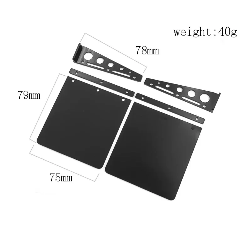 Lama Flaps Fender para Tamiya, DIY Atualização, RC Caminhão, Trator, Reboque, Carro Basculante, SCANIA, Actros, HOMEM, VOLVO, 1 Conjunto