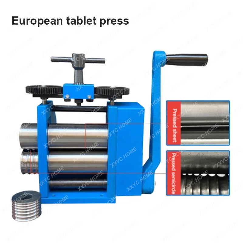 

Manual Rolling Mill Machine For Household Gold And Silver Bracelet Ring Jewelry Press Tabletting Tools