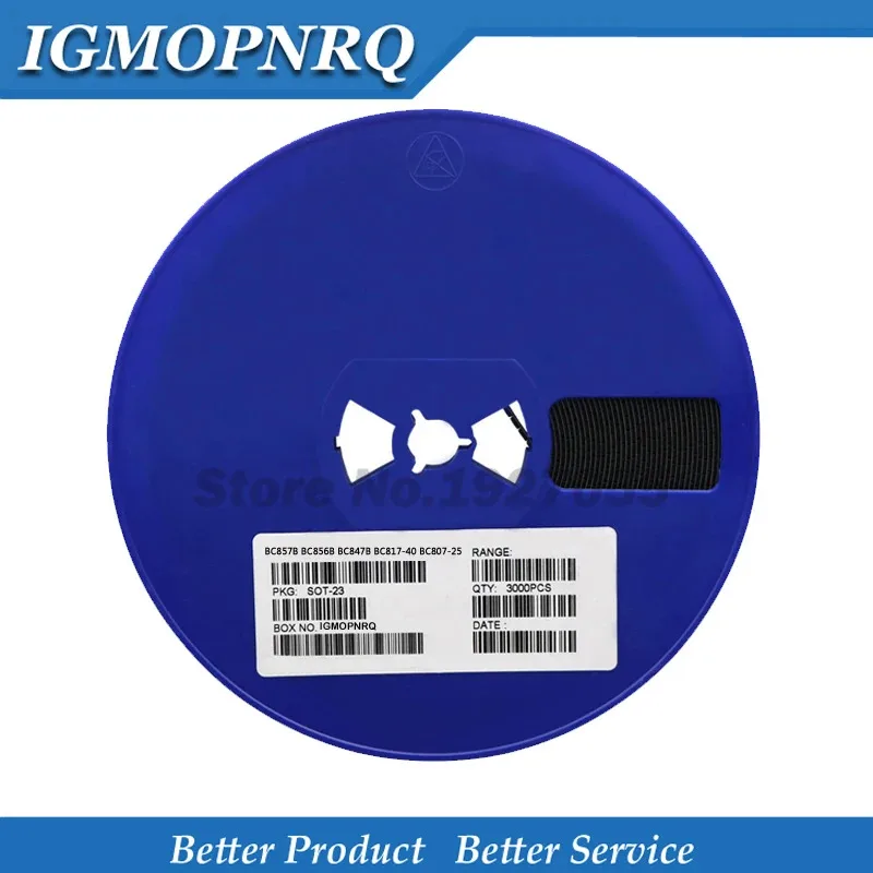 3000 قطعة 1 بكرة BSS84 BSS138 BC857B BC856B BC847B BC817-40 BC807-25 BAV99 BAV70 BAT54 SOT-23 PD J1 3F 3B 1F 6C 5B A7 A4 KL3 SOT23