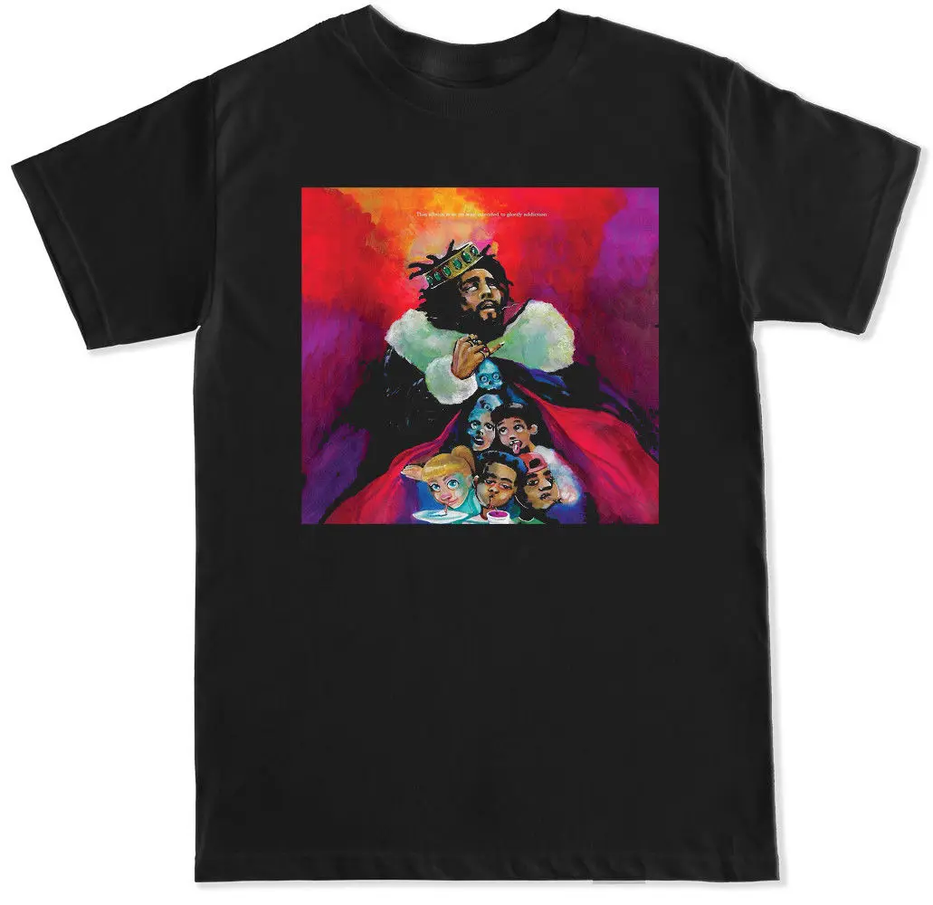 Kod J Cole Drake Hip Hop Rap Music Migos Kendrick Trap Nas Dj Pump T Shirt Hot Summer Men's Cotton T-shirt Fashion Tees Tops