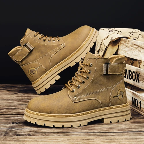 남성용 트렌디 위장 하이킹 부츠, 플랫폼 방수 트레킹 부츠, 미끄럼 방지 야외 부츠, 빅 사이즈 47, 신제품 