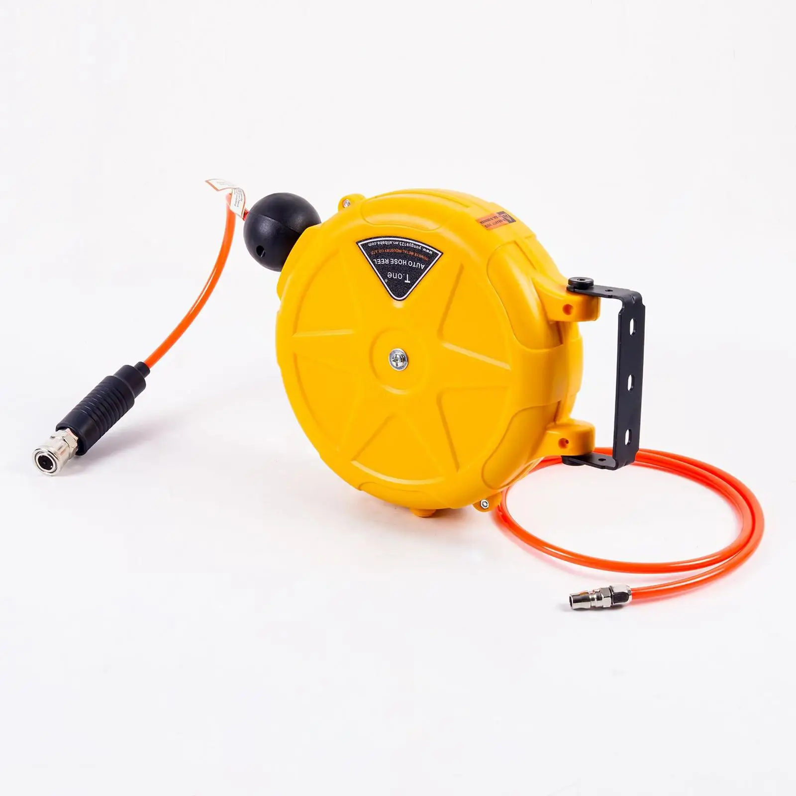 

Retractable Air Hose Reel Quick Coupler Stability Easy to Install Auto Rewind for Workshop DIY Projects Watering Garden Outdoor