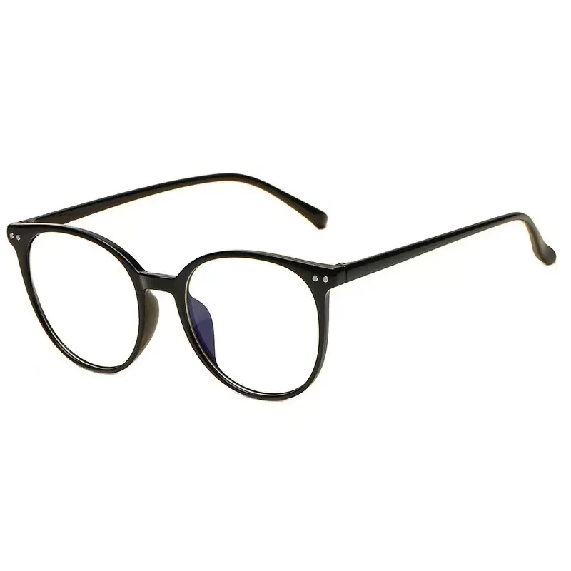 New Artsy Round Frame Anti-blue Glass Women's Frame Trend Retro Glasses Anti Blue Light Glasses Computer