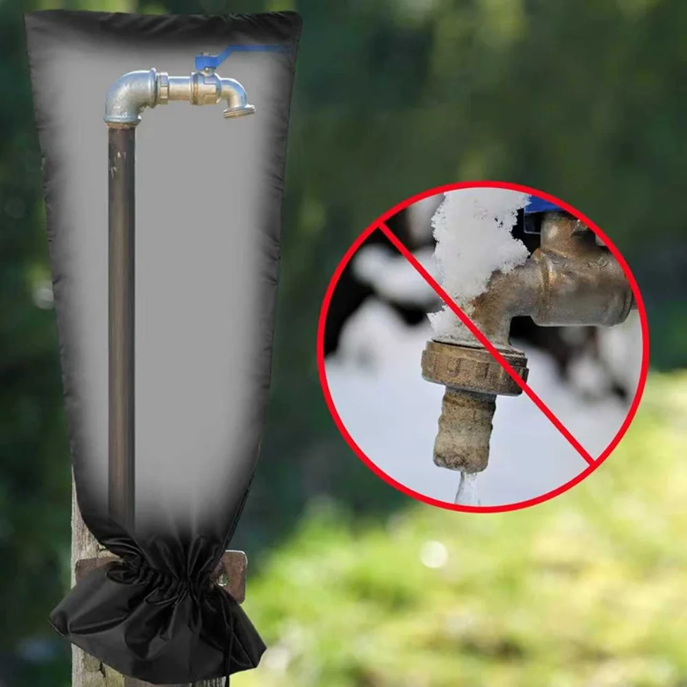 420D Oxford Waterproof Winter Cover with 220gsm Insulation for Outdoor Faucet and Pipe for protection From Freezing and Sunlight