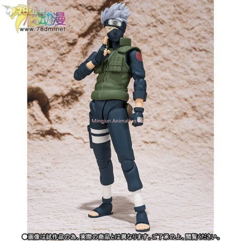 In Stock Original Bandai S.H.Figuarts Naruto Hatake Kakashi Model Anime Character Decoration Action Figure Toy Collection Gift