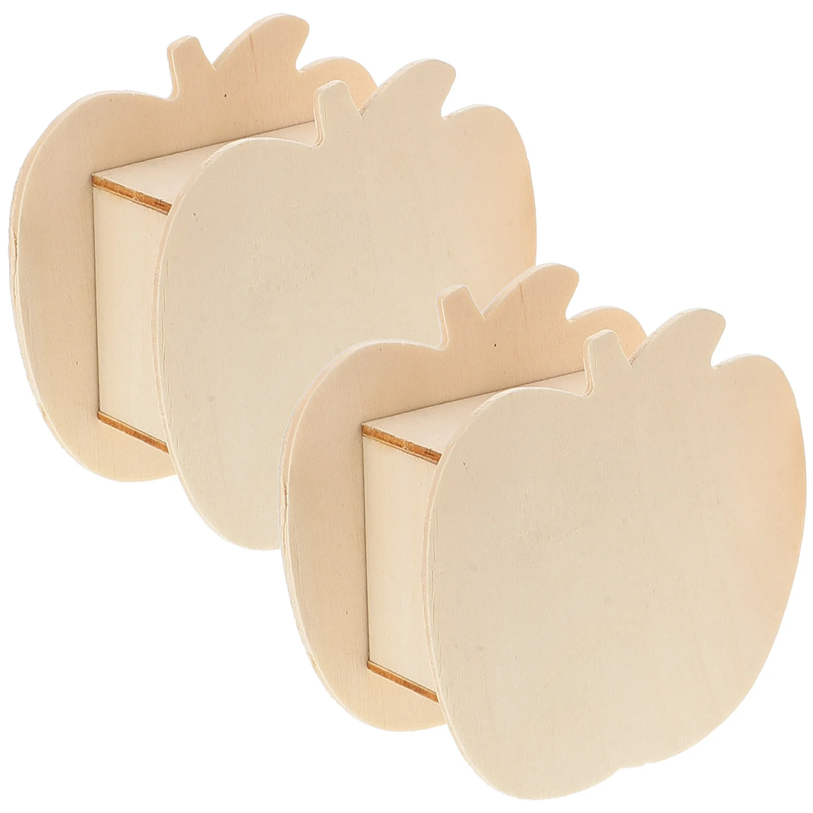 2 pièces banque de pièces en bois bricolage non peint tirelire pour enfants chambre d'enfant décoration économie changement cadeau pour garçons filles cadeau d'anniversaire