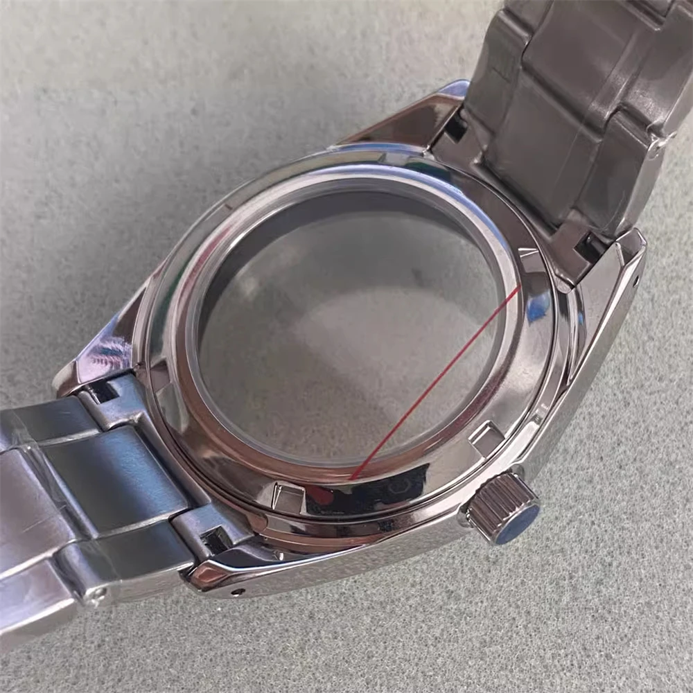 Stainless Steel Watch Case 38mm, Sapphire Glass Case Full Sand Band, for NH35 NH36 4R Movement, Fit 31mm Dial NH35 Case Bracelet