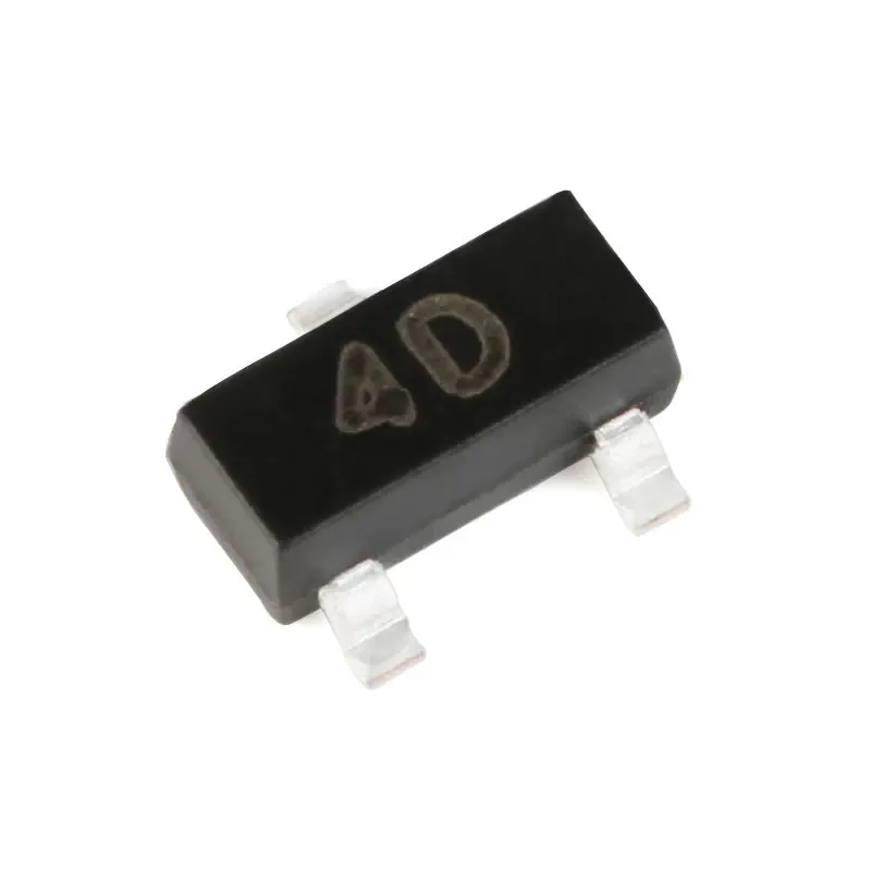 100PCS MMBTA44 3D MMBTA94 4D SOT-23 NPN PNP 200mA 400V 350mW Transistors A44 A94 Complementary Transistor