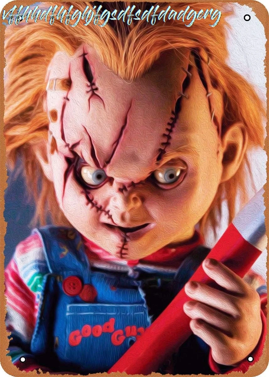 Vintage Metal Sign Chucky H O R R O R W A V E - 8 x 12 Inches Tin Sign for Home Bar Pub Garage Decor Gifts sign