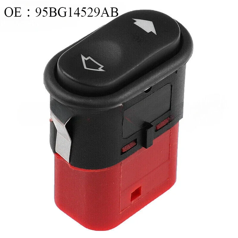 Electric Window Switch Single Button Control 95BG14529AB For Ford Escort MK6 Mondeo MK1 MK2 Scorpio Transit 6 Pins