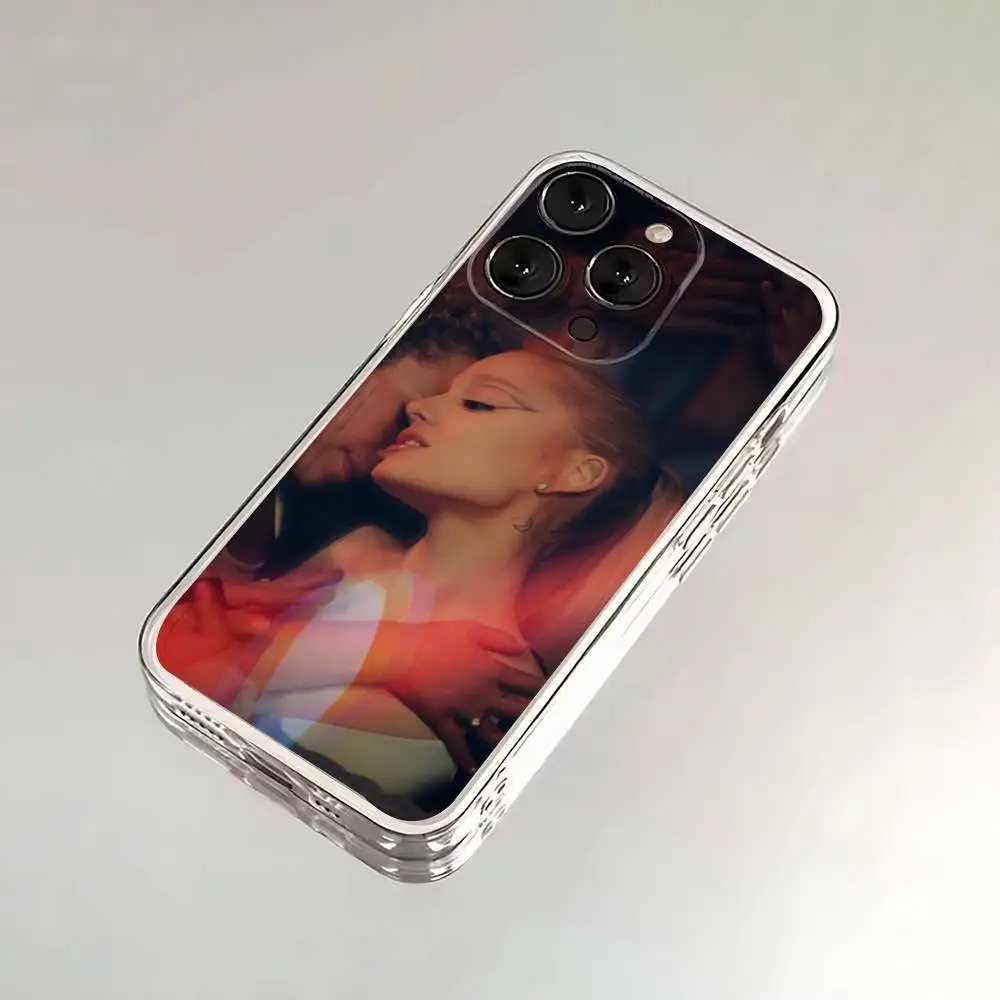 Funda de teléfono Hot Singer A-Ariana G-Grandes para iPhone 17,16,15,14,13,12,Pro,Max,Plus,E,SE4,Air,Mini cubierta transparente