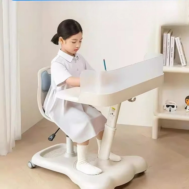 Children's study desk primary school student integrated liftable desk and chair set