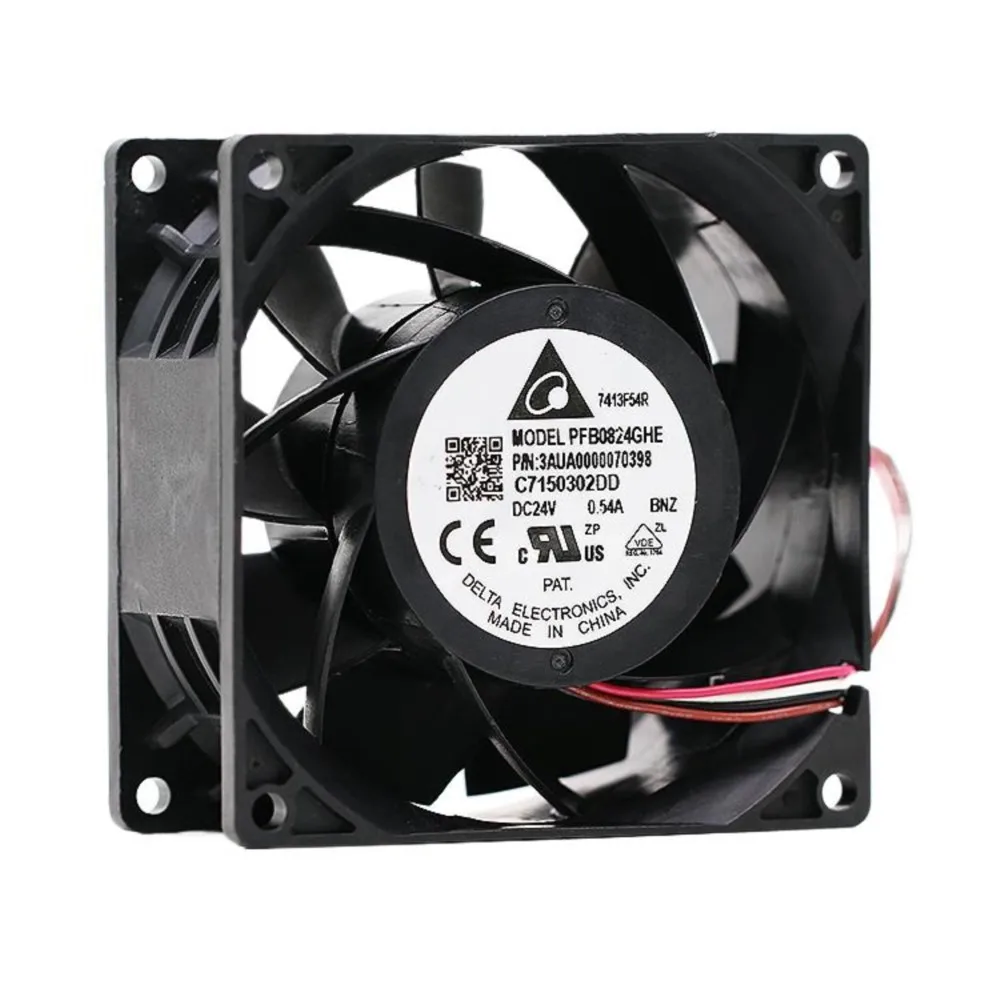 

Original for delta PFB0824GHE double ball inverter fan 80*80*38 24V 0.54A server case cooling fan