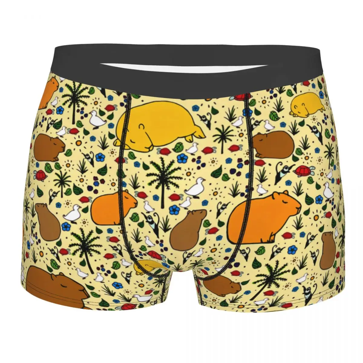 

Пользовательские милые боксеры с рисунком капибары, шорты, мужские трусы, нижнее белье, модные трусы