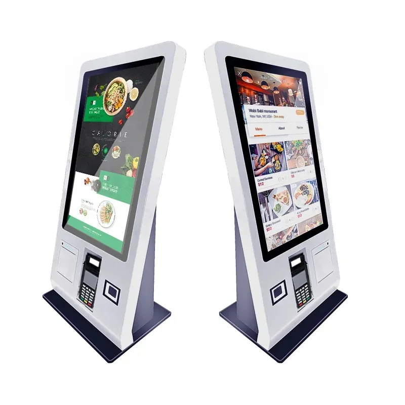 15.6 Inch 24 Inch Touch Screen Self Service Kiosk Payment Machine Order System for Fast Food Restaurant Retail POS