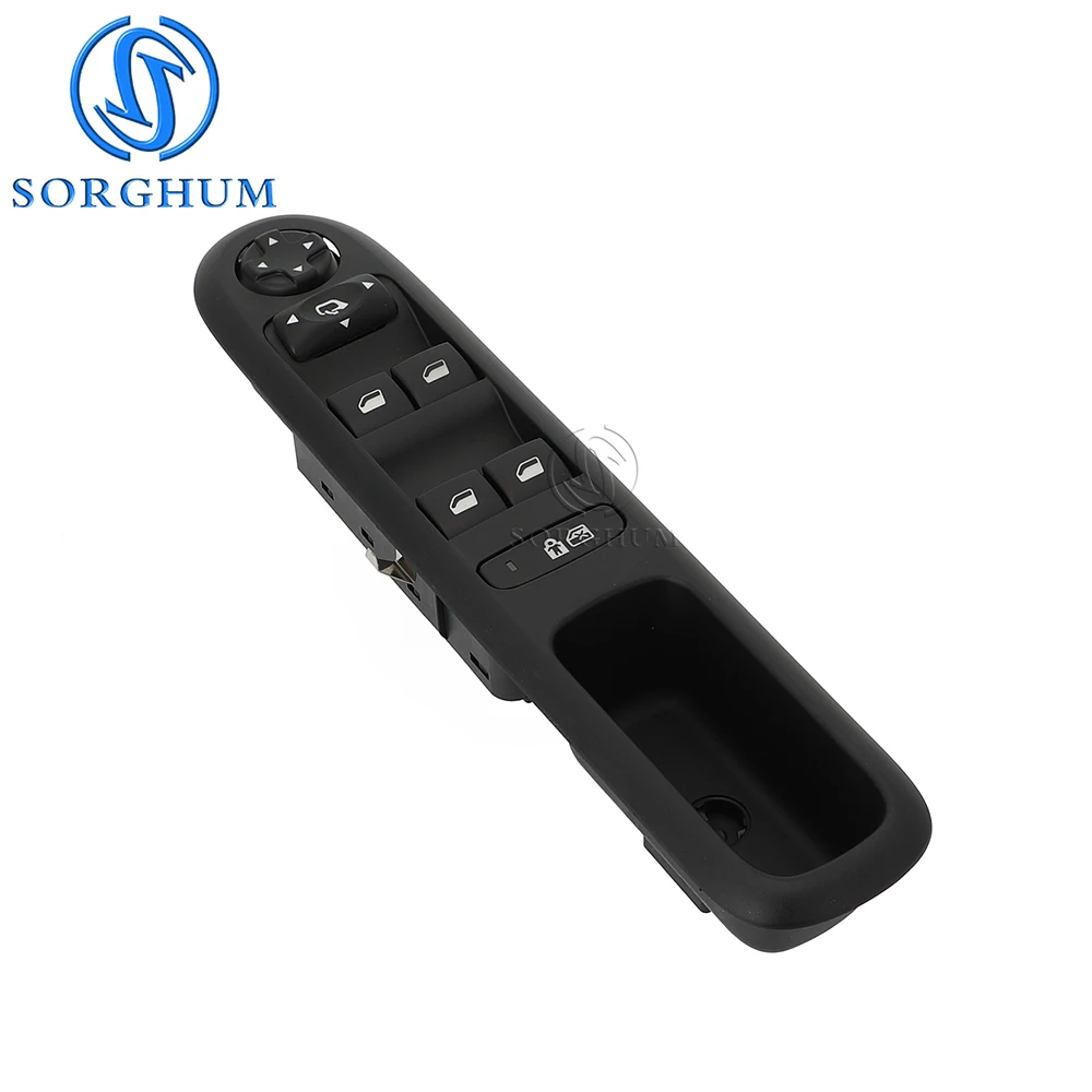 SORGHUM Master Power Window Switch Left Front Door Lifter Switch For Peugeot 3008 5008 Hatchback Wagon 96650621ZD Electric Fold