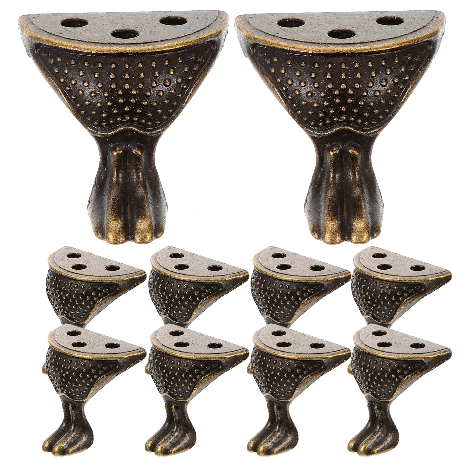 

10Pcs Furniture Leg Replacement Zinc Alloy Metal Feet Sofa Chair Legs Dresser Legs Table Foot Extender Metal Furniture Feet