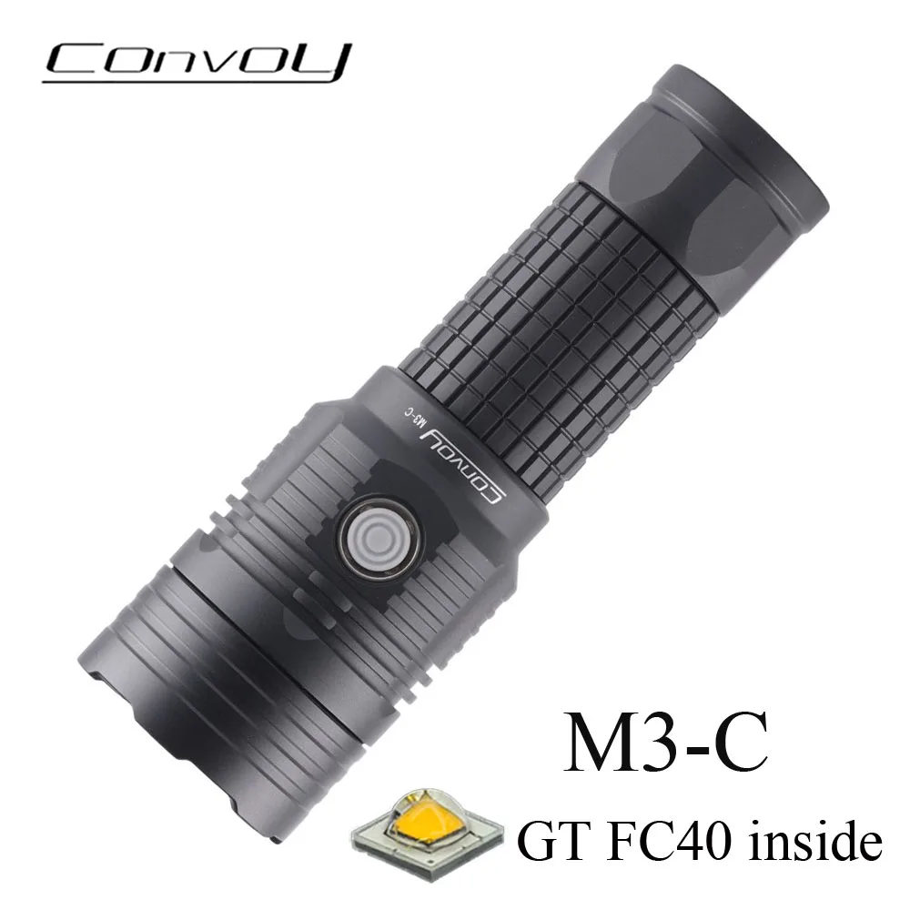 

Convoy M3 C Flashlight with GT FC40 Linterna Led 26650 High Power Type C Rechargeable Flash Light Torch Camping Hunting Lanterna