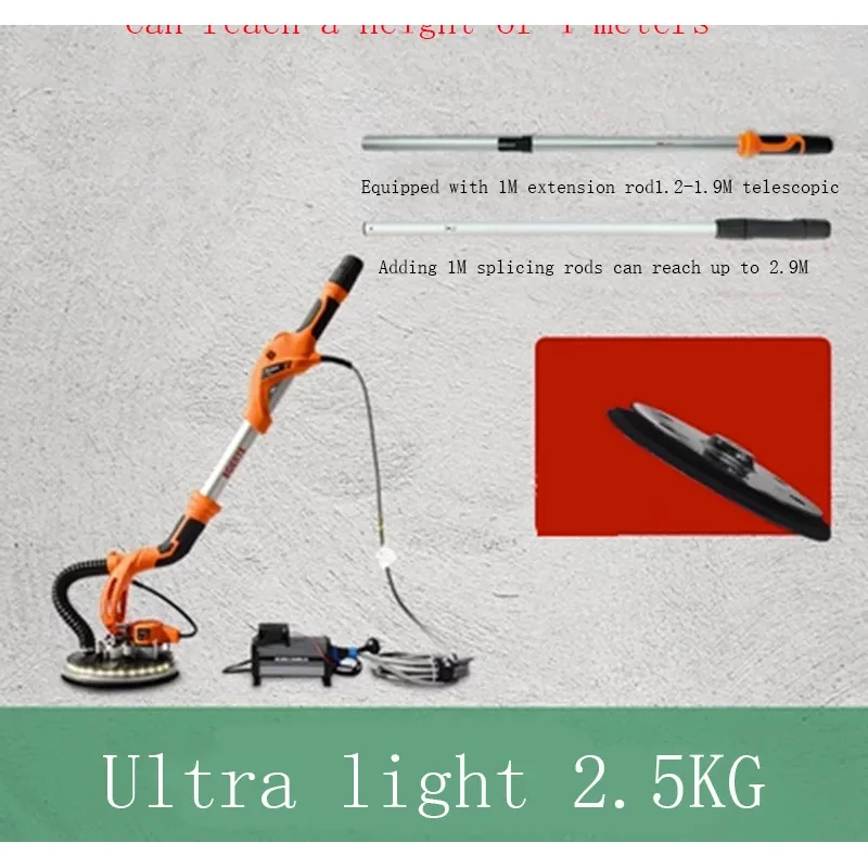 7204 طوي فرش طاحونة ساندر 750 واط 110 فولت-230 فولت جدار تلميع طحن مزدوجة مصباح ليد المعجون آلة الملمع