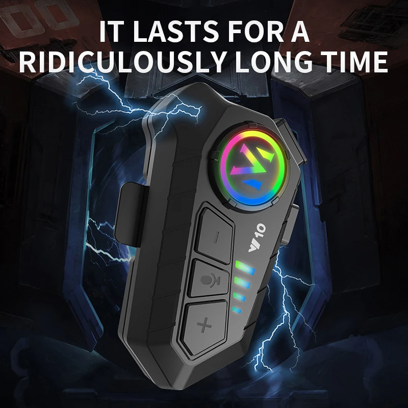 NOYAFA Nieuwe Y10 motorhelm Bluetooth-headset met intelligente AI-stemassistent Draadloze handsfree oortelefoon