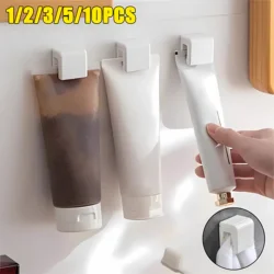 1-100pcs Punch-free Toothbrush Holder Wall-mounted Toothpaste Holder Storage Rack Holders Organizer Bathroom Accessories