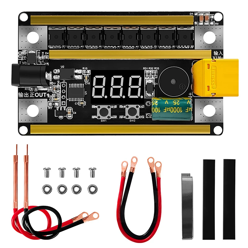 

99 Gears 8V-24V Spot Welder Kit Digital Power Adjustable Spot Welding Pen Control Board Nickel Sheet For 18650 Lithium Battery