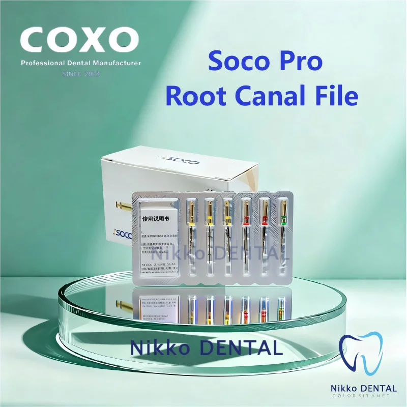 Root Canal File  Soco Pro Heat Activated Endodontic Endo Niti Rotary File For Root Canal Treatment Dentist Materials
