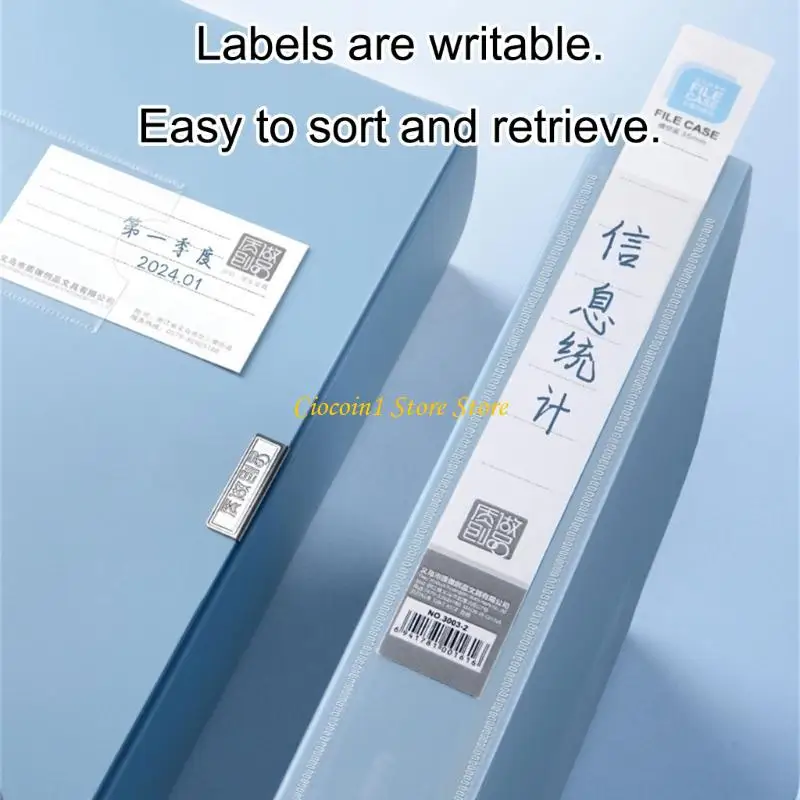 A3PC Waterproof File Sorting Box Presentation Organiser Box For Reports Contract