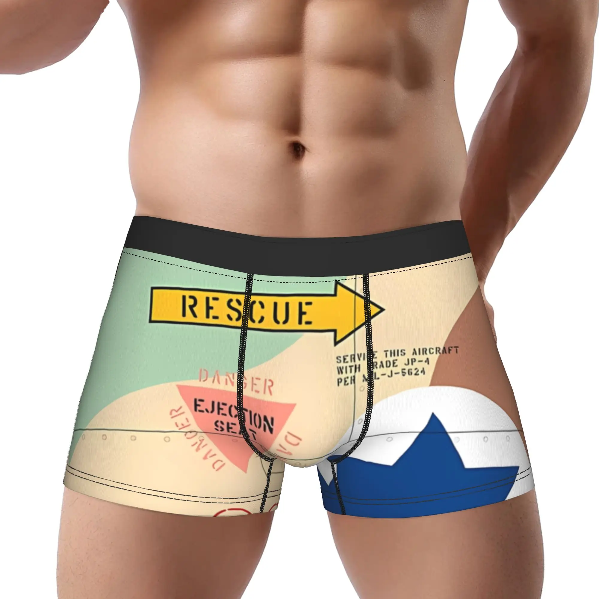 

Israel F 16 Aircraft Markings Underpants Homme Panties Man Underwear Comfortable Shorts Boxer Briefs