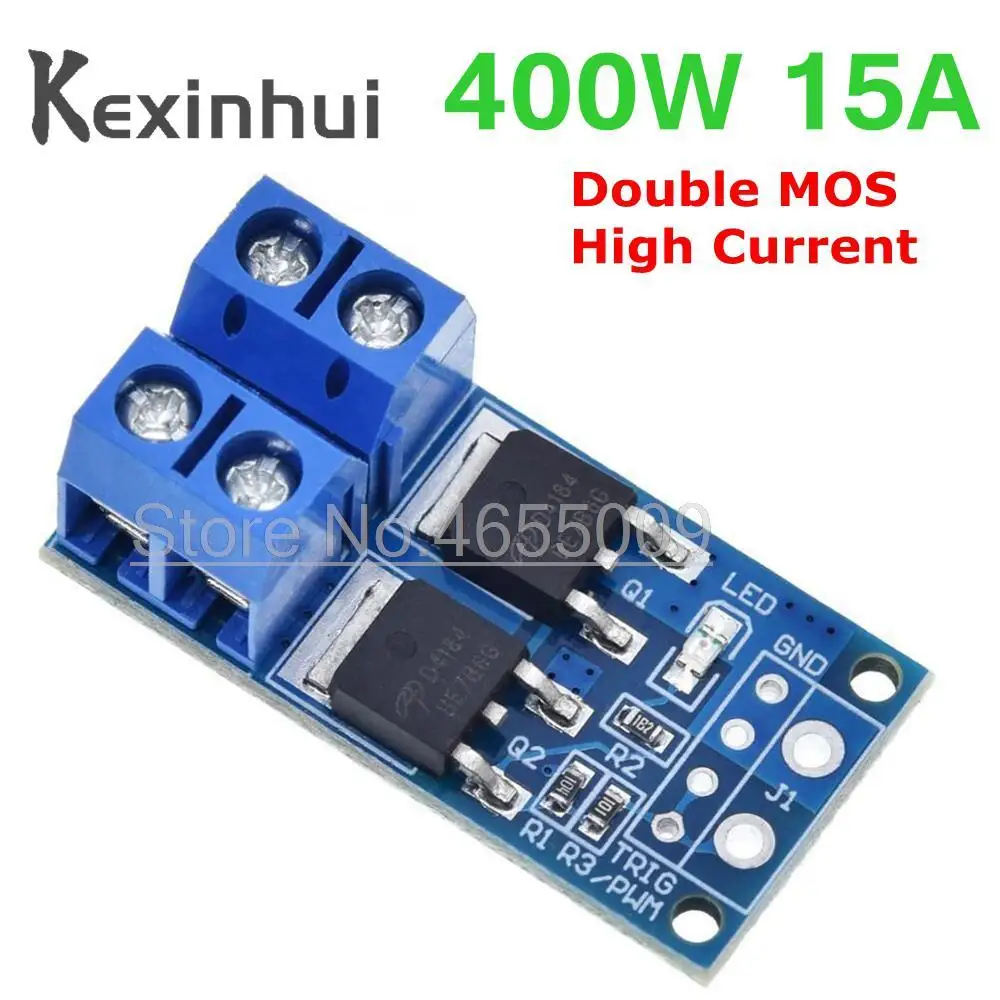 15A 400W MOS FET Trigger Switch Drive Module DC 5V-36V PWM Regulator Control Panel Motor control board