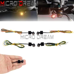 3 in 1 Tiny Tail Brake Light Front Daytime Running Light Super Mini Blinker Flashing Turn Signal Light For Harley Dyna Sportster
