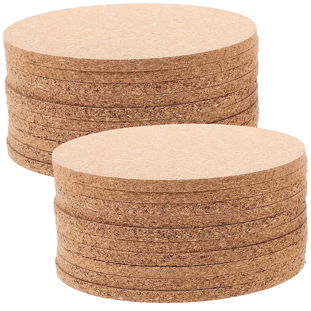 

Cork Pad Bar Coasters Mats for Table Place and Cocktail Accessories Crafts