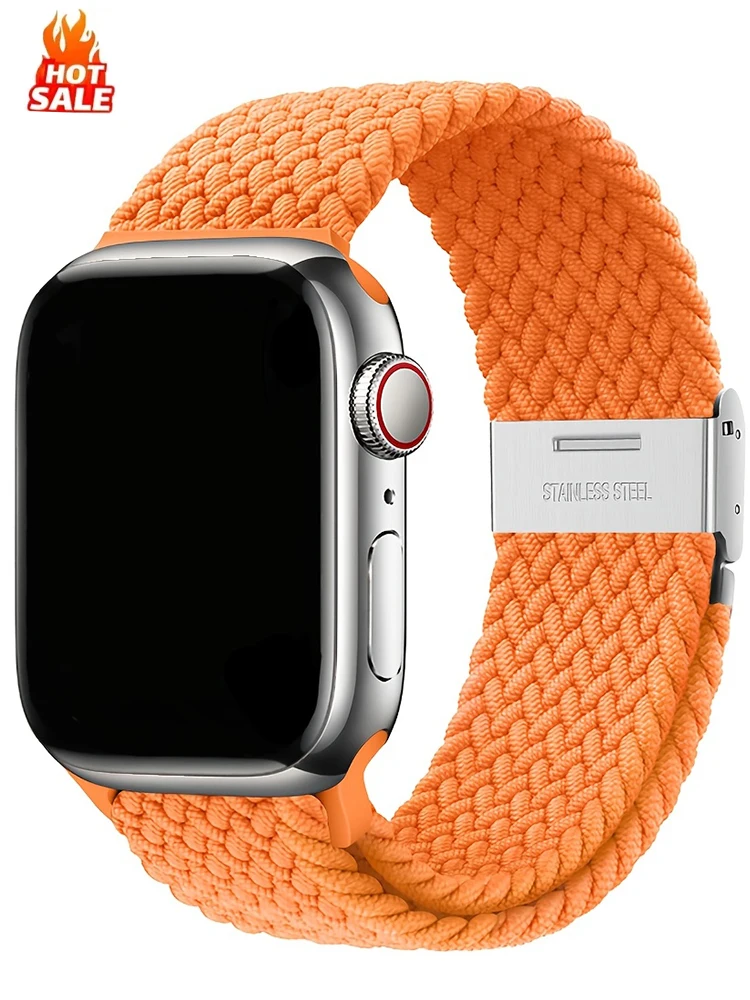 حزام مضفر لساعة أبل 46 مللي متر 44 مللي متر 40 مللي متر 45 مللي متر 42 مللي متر 41 مللي متر 38 مشبك سوار iWatch سلسلة se 10 7 3 6 8 9 الترا 2 العصابات #1