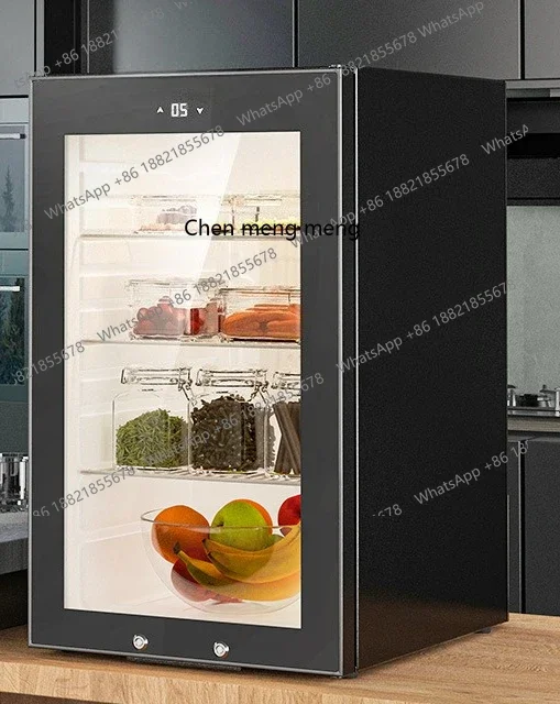 

X Intelligent Commercial Double Lock Design Digital Display Temperature Panel 124L Refrigerated Preservation Display Cabinet