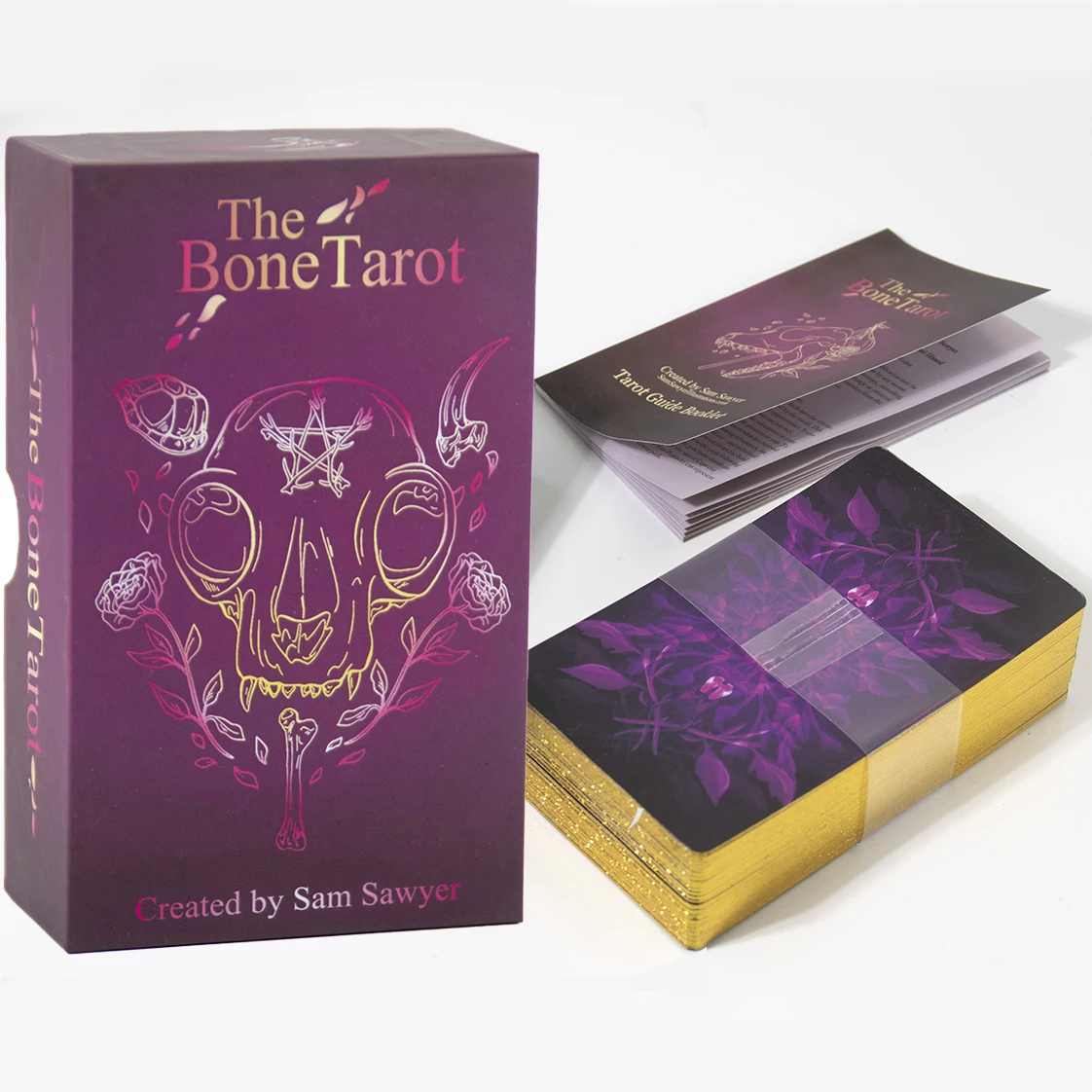 

the Bone Tarot Deck Intuitive Divination Deck 78 Full Color Edge Printing Divination Tool A Booklet Rigid Box Guidebook Major