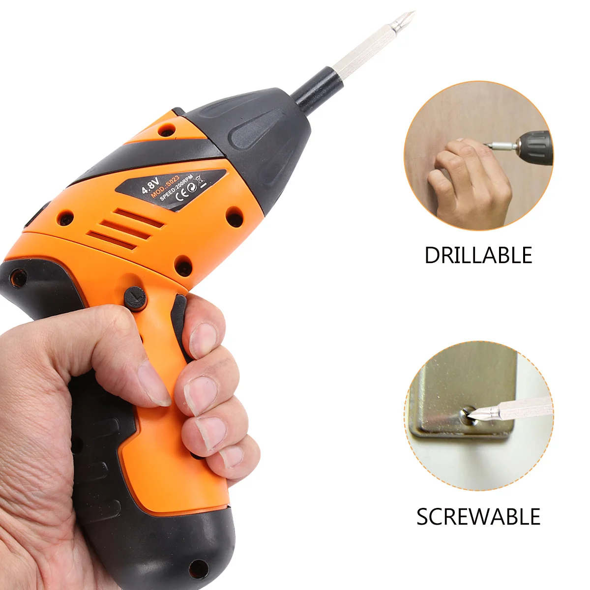 

Electric Screw Driver Set Rechargeable Mini Hand Drill Kit Durable Practical Storage Box Organized Easy Seek Mini Hand Drill Set