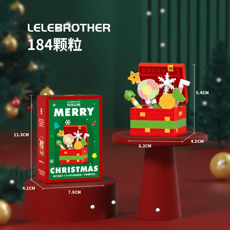 Christmas Building Blocks Mini Santa Claus Model