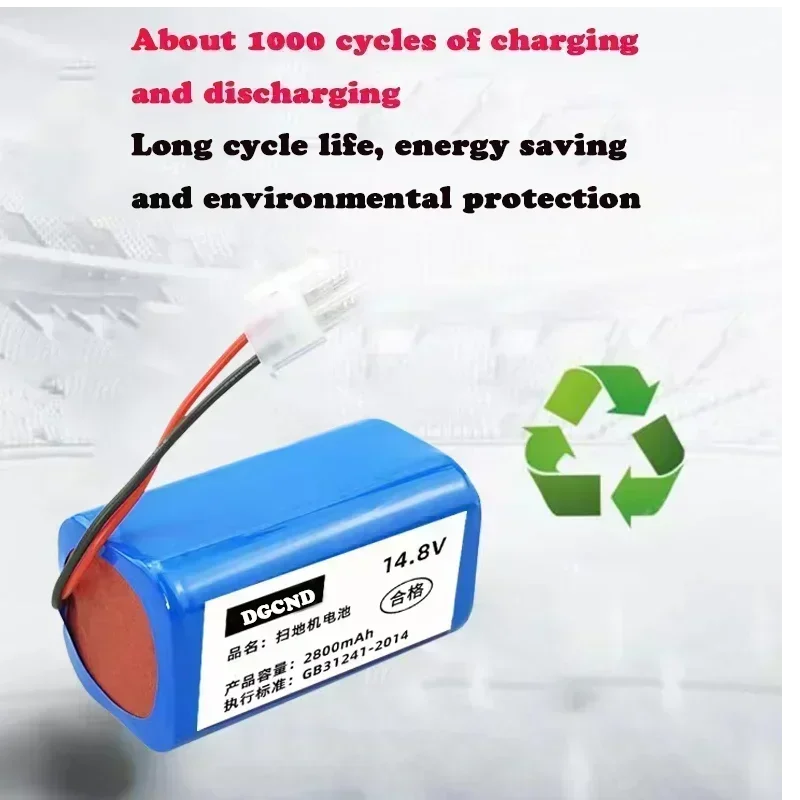 100% original Rechargeable Battery 14.8V 6800mAh robotic vacuum cleaner accessories parts for Chuwi ilife A4 A4s A6