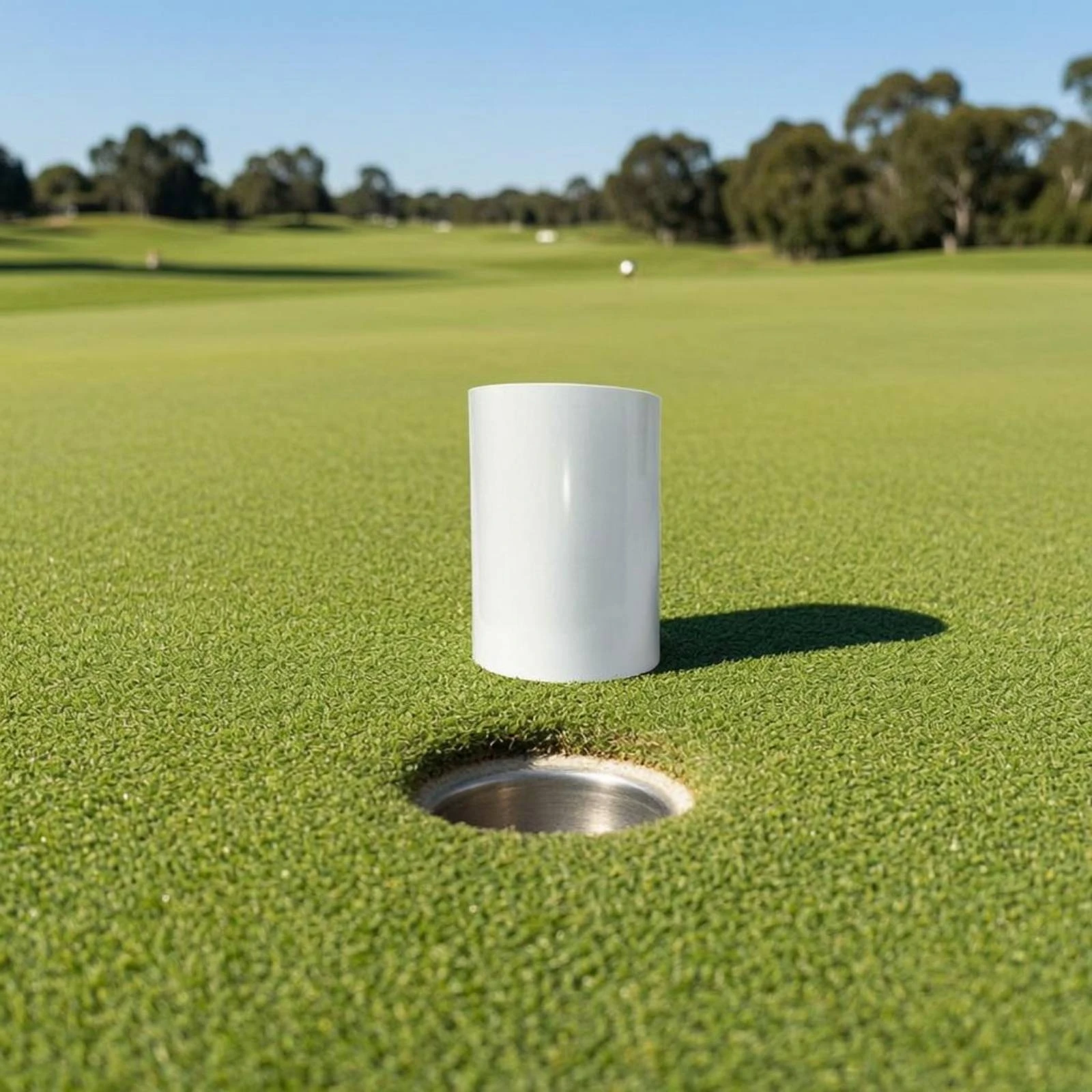 Copa para Hoyos de Golf con Base Insertable, Copa de Aluminio Duradera para Hoyos de Golf, Equipo Deportivo, Fácil de Limpiar, Drenaje Rápido