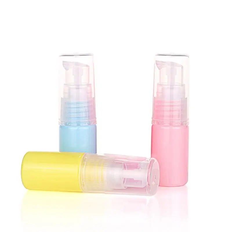 8Pcs 10ml Macaron Candy Color Refillable Empty Bottles Cosmetic Sample Pump Vial Container Makeup Cream Lotion Storage Bottles