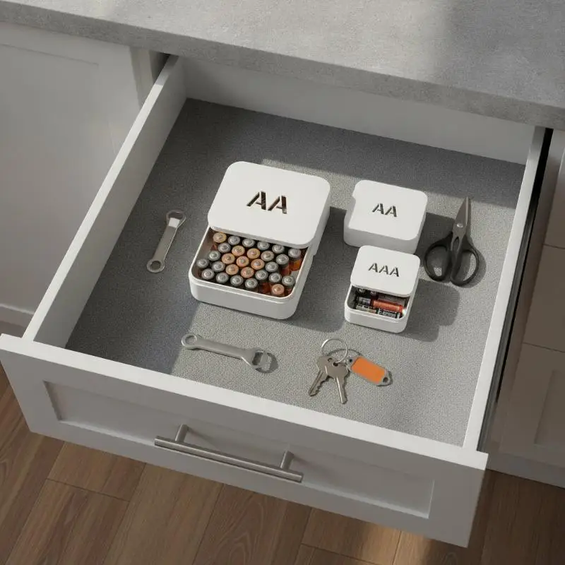 27 Slots Honeycomb Battery Storage Box 3D Printed For AA AAA Batteries Large Capacity Home Organizer Holiday Gift